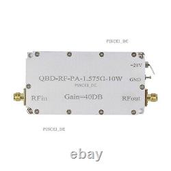 1.5-1.6GHz RF Power Amplifier 40DB GPS Beidou QBD-RF-PA-1.575G-10W with Heat Sink