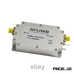 10-1000MHz Broadband RF Power Amplifier 8W UWB RF Power Amp Module pe66