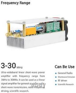 100w 330Mhz Shortwave Power Amplifier HF Amplifier RF for QRP FT817 KX3 withCase