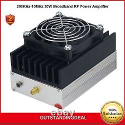 200KHz-10MHz 30W Broadband RF Power Amplifier LW MW SW Amp Input 15dBm 28V os67