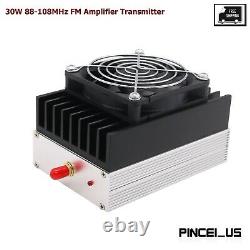 30W 88-108MHz FM Power Amp Amplifier Transmitter 1W-1.5W Input pe66