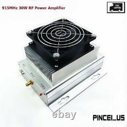 30W RF Power Amplifier 915MHz Radio Frequency Amplifier with Heatsink Fan pe66