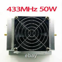 433MHZ 400-470MHZ UHF 50W UHF RF Radio Power Amplifier AMP DMR + heatsink + Fan