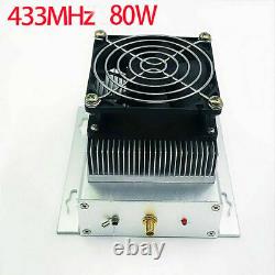 433MHZ 400-470MHZ UHF 80W UHF RF Radio Power Amplifier AMP DMR + heatsink + Fan