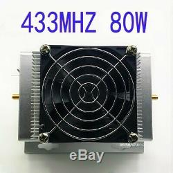 433MHZ 400-470MHZ UHF 80W UHF RF Radio Power Amplifier AMP DMR + heatsink + Fan