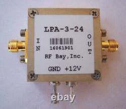 50-3000MHz Flat Low Power Amplifier, LPA-3-24, New, SMA