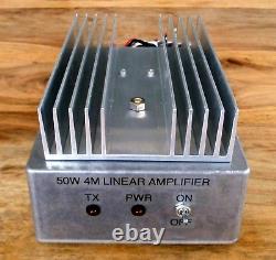 70MHz (4m) RF Power Linear Amplifier, typical 8W in 50W out. Made in Dorset UK