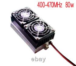 80W 400MHz-470MHz UHF FM Ham Radio Power Amplifier for Interphone Car 13.8V