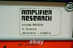 Amplifier Research model 5S1G4, 5W RF Microwave power amplifier, 800-4200 MHz