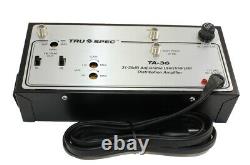 Antenna Signal Amplifier/Adapter Heavy Duty (36dB) 54Mhz-812Mhz Powered