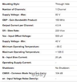 Apex Microtechnology PA09A Hi Temp Power Amplifier 80V 4.5Amp 150 MHz GB