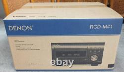 Denon RCD-M41 Radio Discrete Power Amplifier Bluetooth CD 76MHz to 95MHz Black