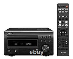 Denon RCD-M41 Radio Discrete Power Amplifier Bluetooth CD 76MHz to 95MHz Black