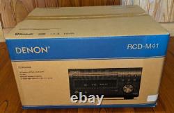 Denon RCD-M41 Radio Discrete Power Amplifier Bluetooth CD 76MHz to 95MHz Black