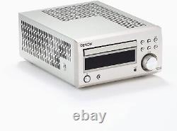 Denon RCD-M41 Radio Discrete Power Amplifier Bluetooth CD 76MHz to 95MHz Silver