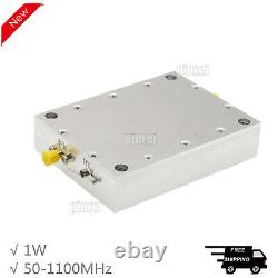 Digital TV RF Linear RF Power Amplifier 50-1100MHz Class A 1W with Heatsink