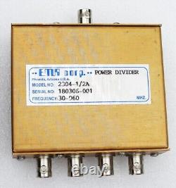 EMR CORP MODEL 204316/2A RECEIVER AMPLIFIER FREQ. 40-512 Mhz WITH MODEL 2304-1