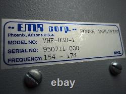 EMR Corp RF Power Amplifier VHF Model VHF-030-1 Frequency 154 174 Mhz