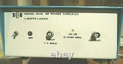 ENI 603L RF Power Amplifier, 800 KHz 1000 MHz, 37-40 dB gain, 3W output, BNC