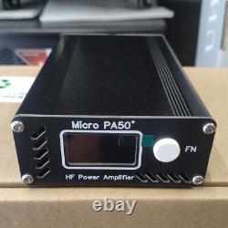 For Micro PA50+50W 3.5-28.5MHz HF Power Amplifier with 1.3 OLED Screen