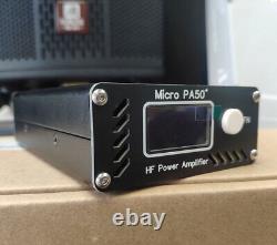 For Micro PA50+50W 3.5-28.5MHz HF Power Amplifier with 1.3 OLED Screen