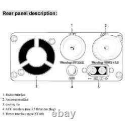 For Micro PA50+50W 3.5-28.5MHz HF Power Amplifier with 1.3 OLED Screen