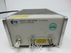 HP 8447A 20DB 0.1-400MHZ Amplifier Used (Power on test only)