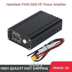 HamGeek PA50 50W HF Power Amplifier Micro PA50 3.5MHz-28.5MHz with 0.96 Display