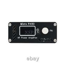 HamGeek PA50 50W HF Power Amplifier Micro PA50 3.5MHz-28.5MHz with 0.96 OLED