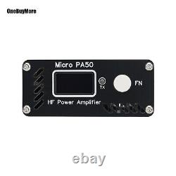 HamGeek PA50 50W HF Power Amplifier Micro PA50 3.5MHz-28.5MHz with 0.96 OLED