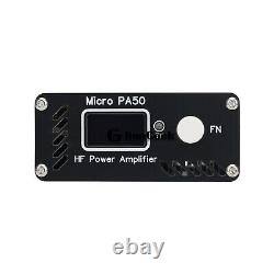 HamGeek PA50 50W HF Power Amplifier Micro PA50 3.5MHz-28.5MHz with OLED Display