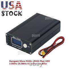 Hamgeek Micro PA50+ (PA50 Plus) 50W 3.5MHz-28.5MHz HF Power Amplifier HF Amp US