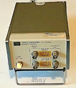 Hewlett Packard HP 8447F Preamp Power Amp 0.1-1300MHz BNC with Opn/Service Manual