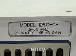 Kalmus 125C-CE Broadband RF Power Amplifier 5-50MHz 25Watts 45dB GAIN