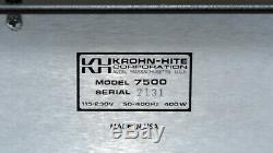 Krohn-Hite 7500 DC-1MHz Wideband Power Amplifier, Factory Calibrated
