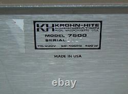 Krohn-Hite 7500 Wideband Power Amplifier
