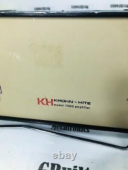 Krohn-Hite 7500 Wideband Power Amplifier DC-1 MHz, 75 W