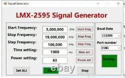 LMX2595 10MHz-19GHz Handheld Smart Singnal Generator Frequency RF source Sweep