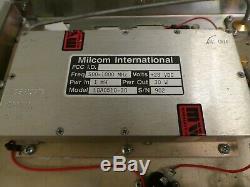 MILCOM INT. 1mw -120+WATTS, 500-1000 MHz RF POWR AMP withMOTOROLA S-1350 250W METER