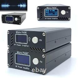 Micro PA50 PLUS SW HF Power Amplifier 3.5MHz-28.5MHz 1.3-Inch OLED Screen