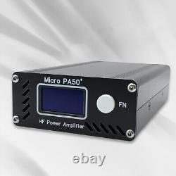 Micro PA50 PLUS SW HF Power Amplifier 50W 3.5MHz-28.5MHz 1.3-Inch OLED Screen AU