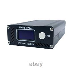 Micro PA50 PLUS SW HF Power Amplifier 50W 3.5MHz-28.5MHz 1.3-Inch OLED Screen AU