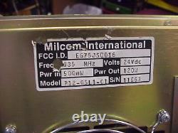 Milcom 900mhz Repeater Power Amp 120 Watt With Watt 500mw Drive 920-960mhz