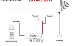 New 25W 400MHz-470MHz UHF Ham Radio Power Amplifier For Interphone Hand Sets Car