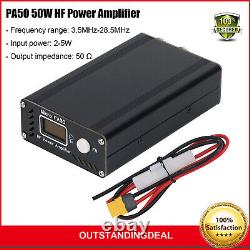 PA50 50W HF Power Amplifier Micro PA50 3.5MHz-28.5MHz with 0.96 OLED Display SZ