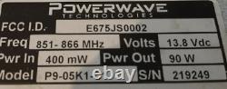 POWERWAVE TECHNOLOGIES MILCOM P9-05K1C1 800 Mhz POWER AMPLIFIER P9-05K1C1