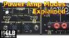 Power Amplifier Modes Explained