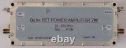 Power amplifier broadband 20-870MHz 7With40dB, power amplifier 20-870MHz 7With40dB