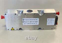 RF POWER AMPLIFIER 7.2-7.5GHz 58db 15W psat SPA-075-58-10 SMA