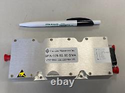 RF POWER AMPLIFIER 7.2-7.5GHz 58db 15W psat SPA-075-58-10 SMA